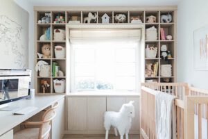Author and Design Blogger Anne Sage Creates an Office-Nursery Hybrid 