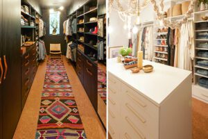 Personality-Driven Walk In Closets For Fashion Designer Meritt Elliott and Restaurateur John Rankin
